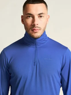 Craft Sportswear T-Shirts & Tröjor|Mellanlager^Flow HZ LS M Ink Blue/Melange