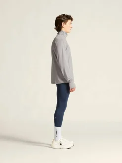 Craft Sportswear T-Shirts & Tröjor|Mellanlager^Flow HZ LS M Grey melange