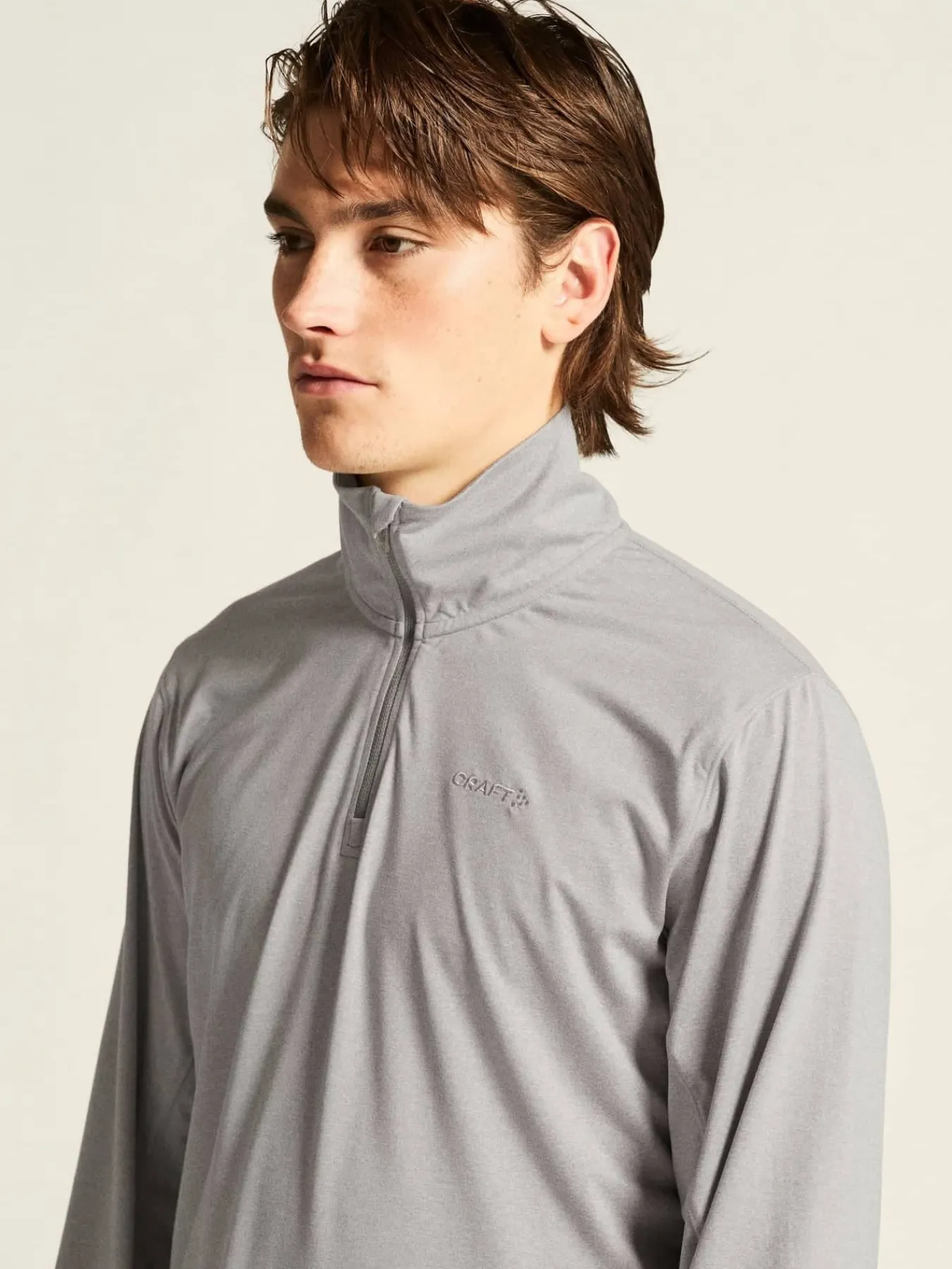 Craft Sportswear T-Shirts & Tröjor|Mellanlager^Flow HZ LS M Grey melange