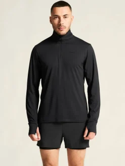 Craft Sportswear T-Shirts & Tröjor|Mellanlager^Flow HZ LS M Black/Melange