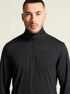 Craft Sportswear T-Shirts & Tröjor|Mellanlager^Flow HZ LS M Black/Melange