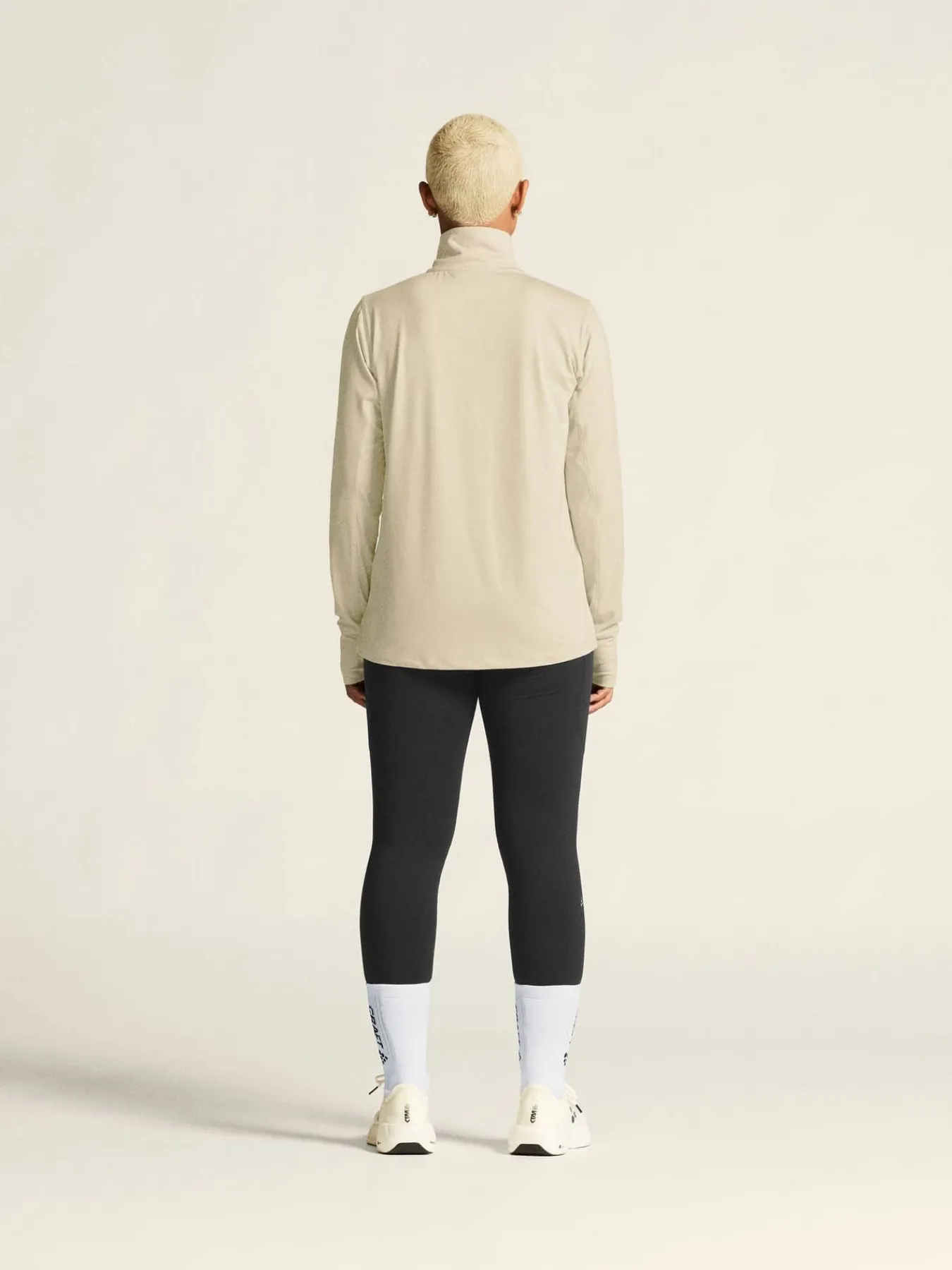 Craft Sportswear Träning^Flow HZ LS W Plaster/Melange