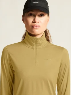 Craft Sportswear Träning^Flow HZ LS W Khaki Melange