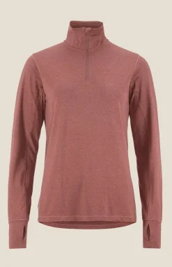 Craft Sportswear Träning^Flow HZ LS W Rose Brown/Melange