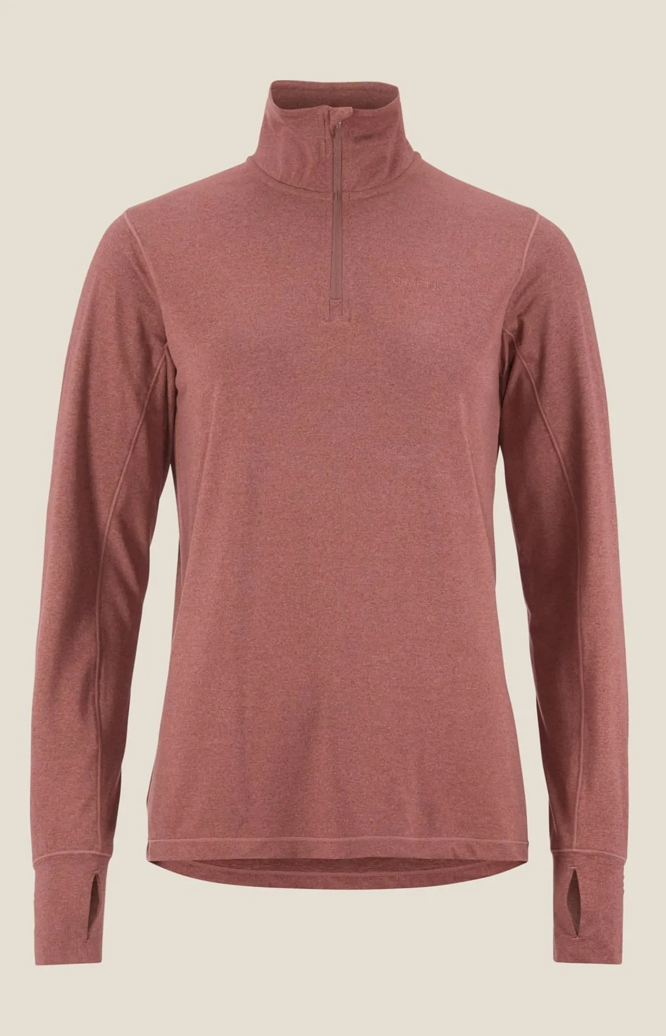 Craft Sportswear Träning^Flow HZ LS W Rose Brown/Melange