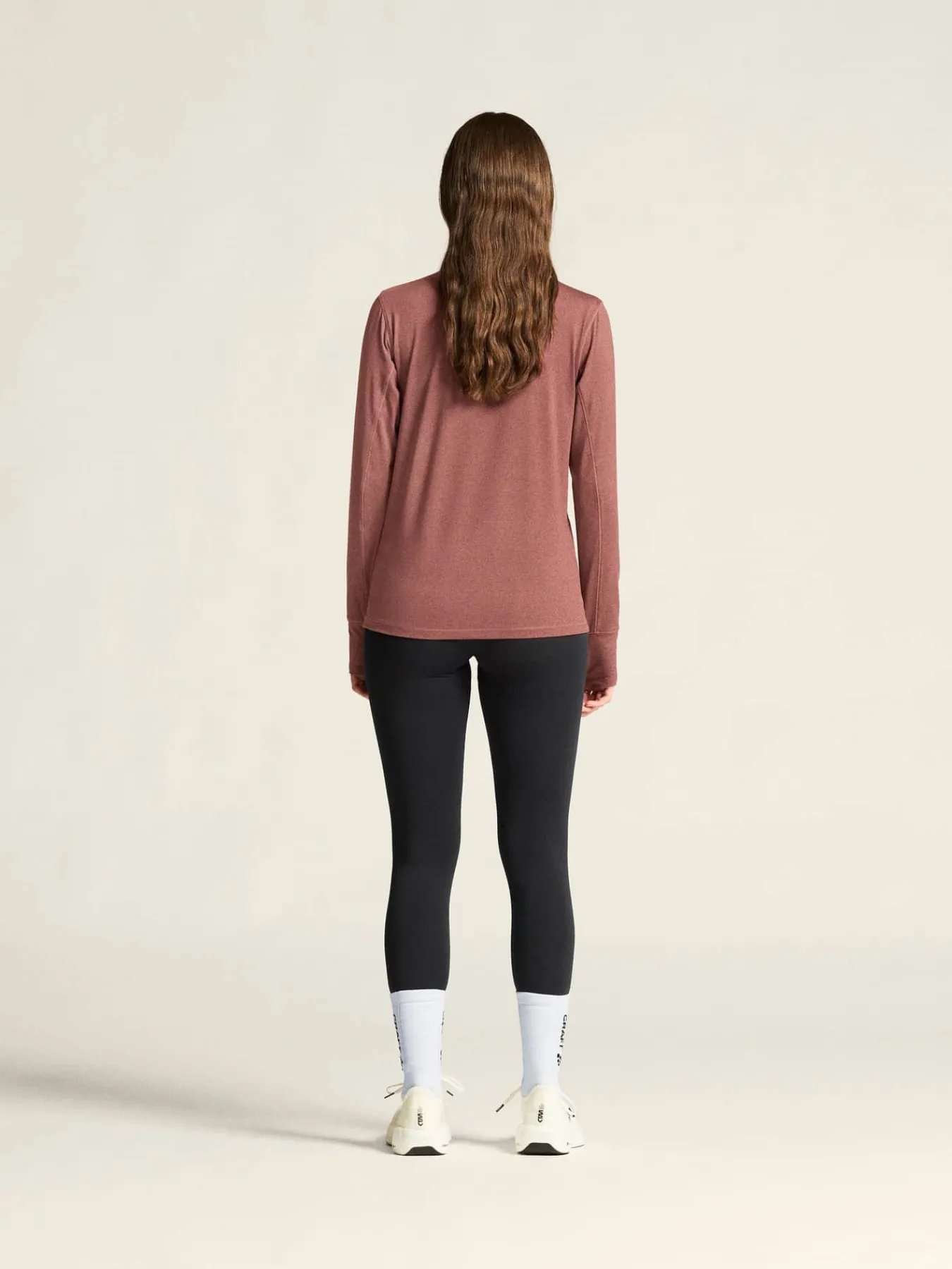 Craft Sportswear Träning^Flow HZ LS W Rose Brown/Melange