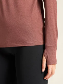 Craft Sportswear Träning^Flow HZ LS W Rose Brown/Melange
