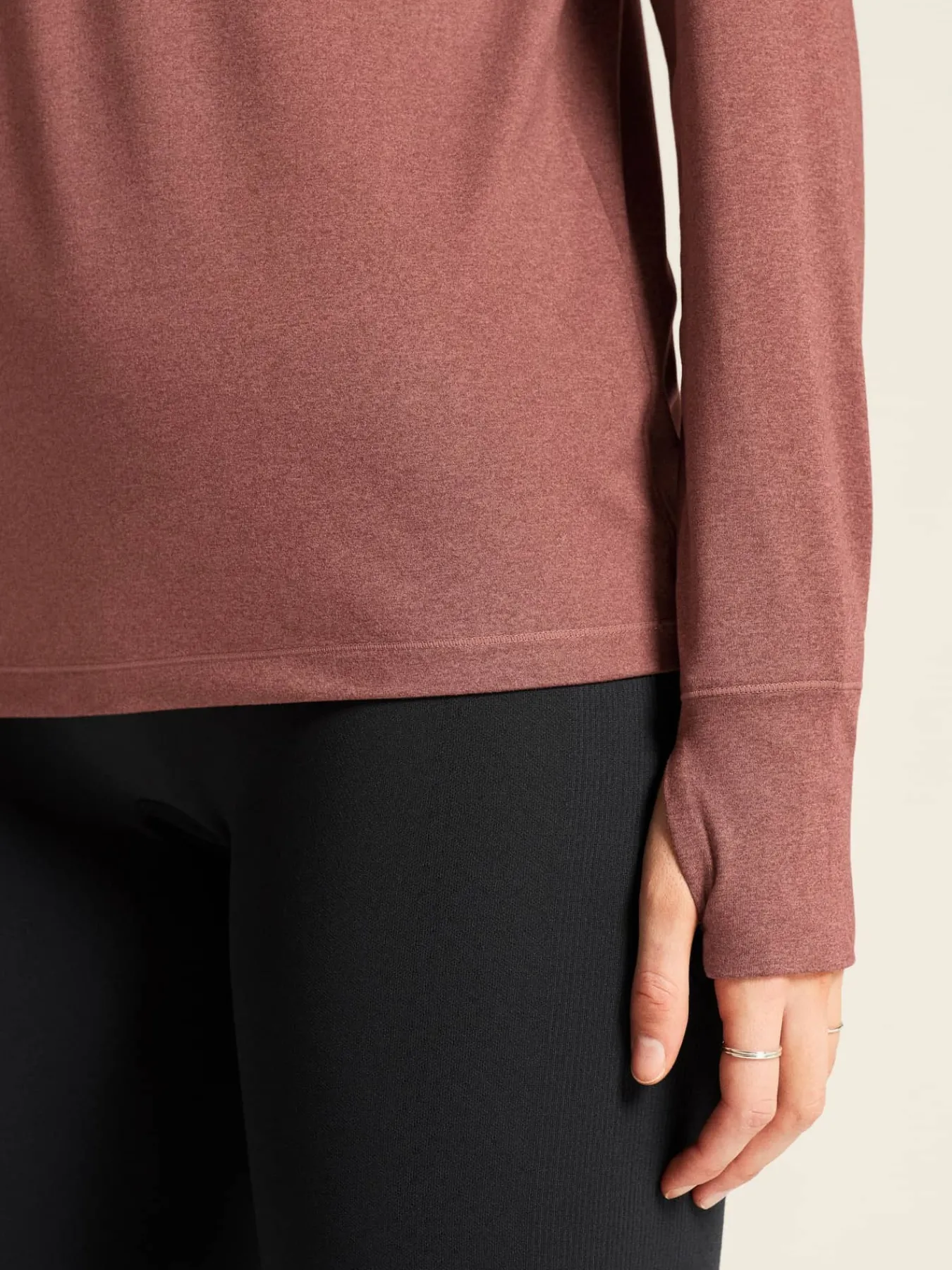 Craft Sportswear Träning^Flow HZ LS W Rose Brown/Melange