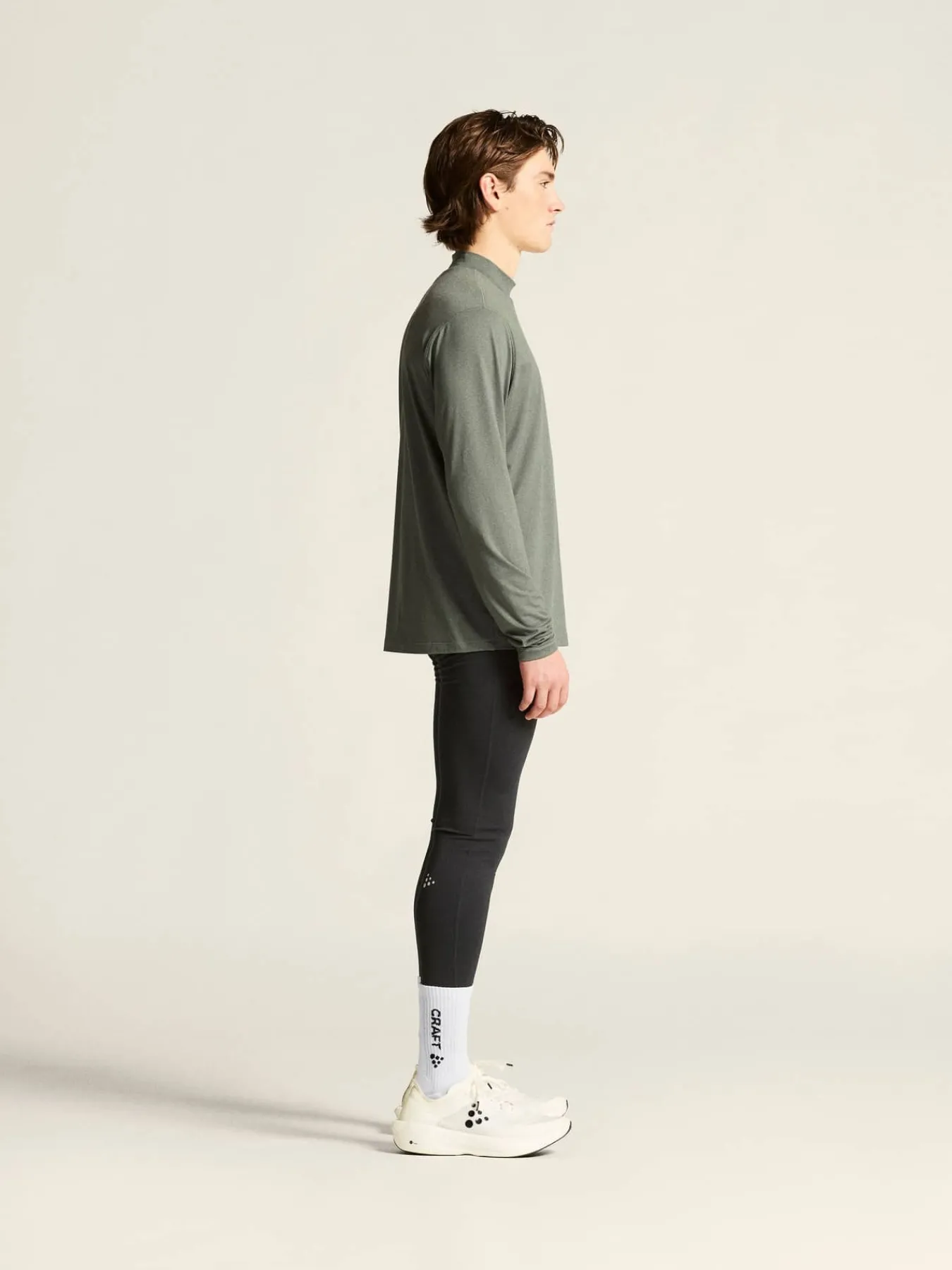 Craft Sportswear T-Shirts & Tröjor|Mellanlager^Flow MN LS M Leaf/Melange