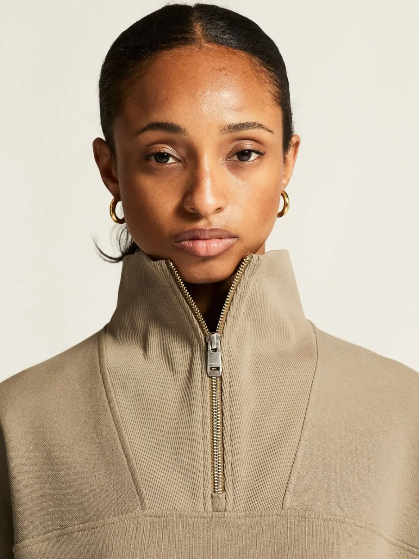 Craft Sportswear Hoodies & Sweatshirts^Frequent HZ Sweatshirt W Taupe