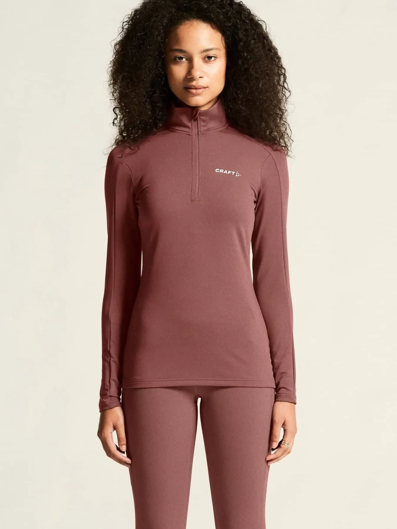 Craft Sportswear Mellanlager & Fleece|Mellanlager^Gain Midlayer W Rose Brown