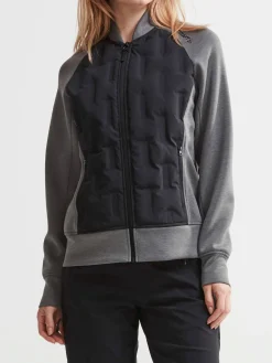 Craft Sportswear Jackor & Västar^Hybrid jacket W DK GREY MELANGE-BLACK