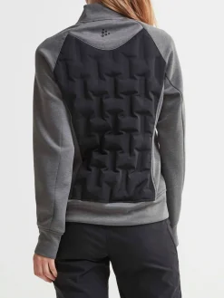 Craft Sportswear Jackor & Västar^Hybrid jacket W DK GREY MELANGE-BLACK