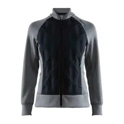 Craft Sportswear Jackor & Västar^Hybrid jacket W DK GREY MELANGE-BLACK