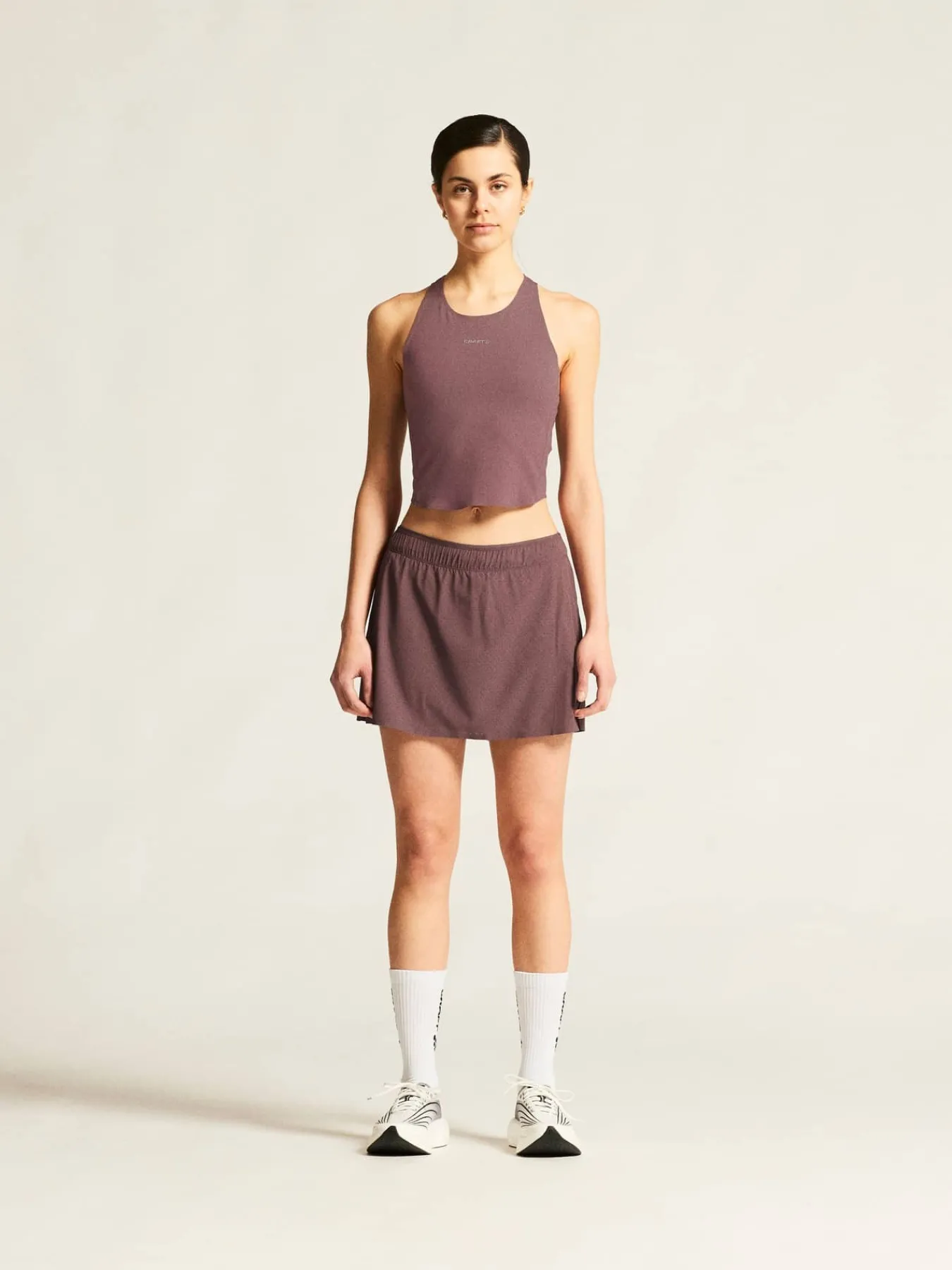 Craft Sportswear Linnen^Hypervent Cropped pocket Singlet W Flint