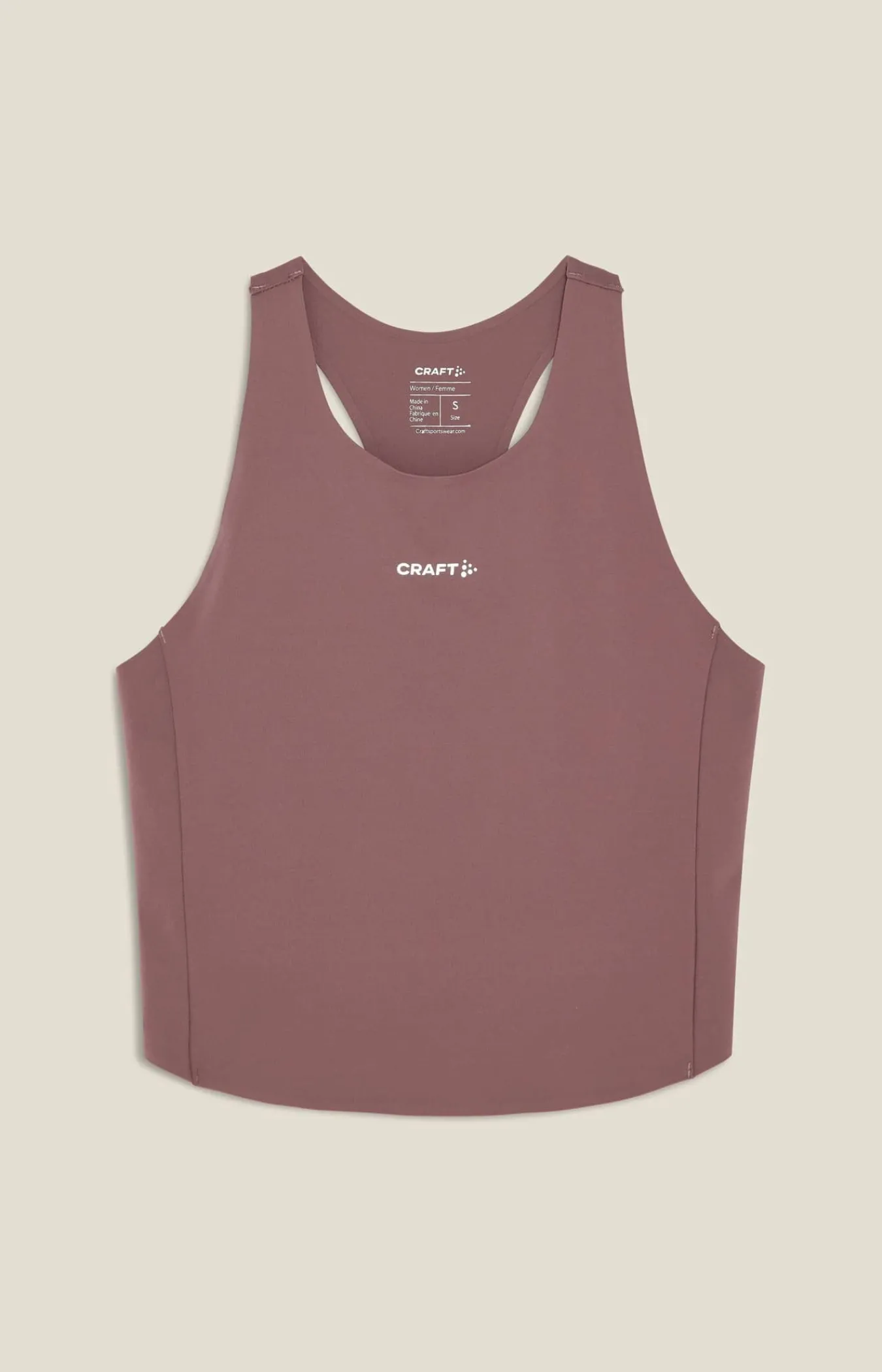 Craft Sportswear Linnen^Hypervent Cropped pocket Singlet W Flint