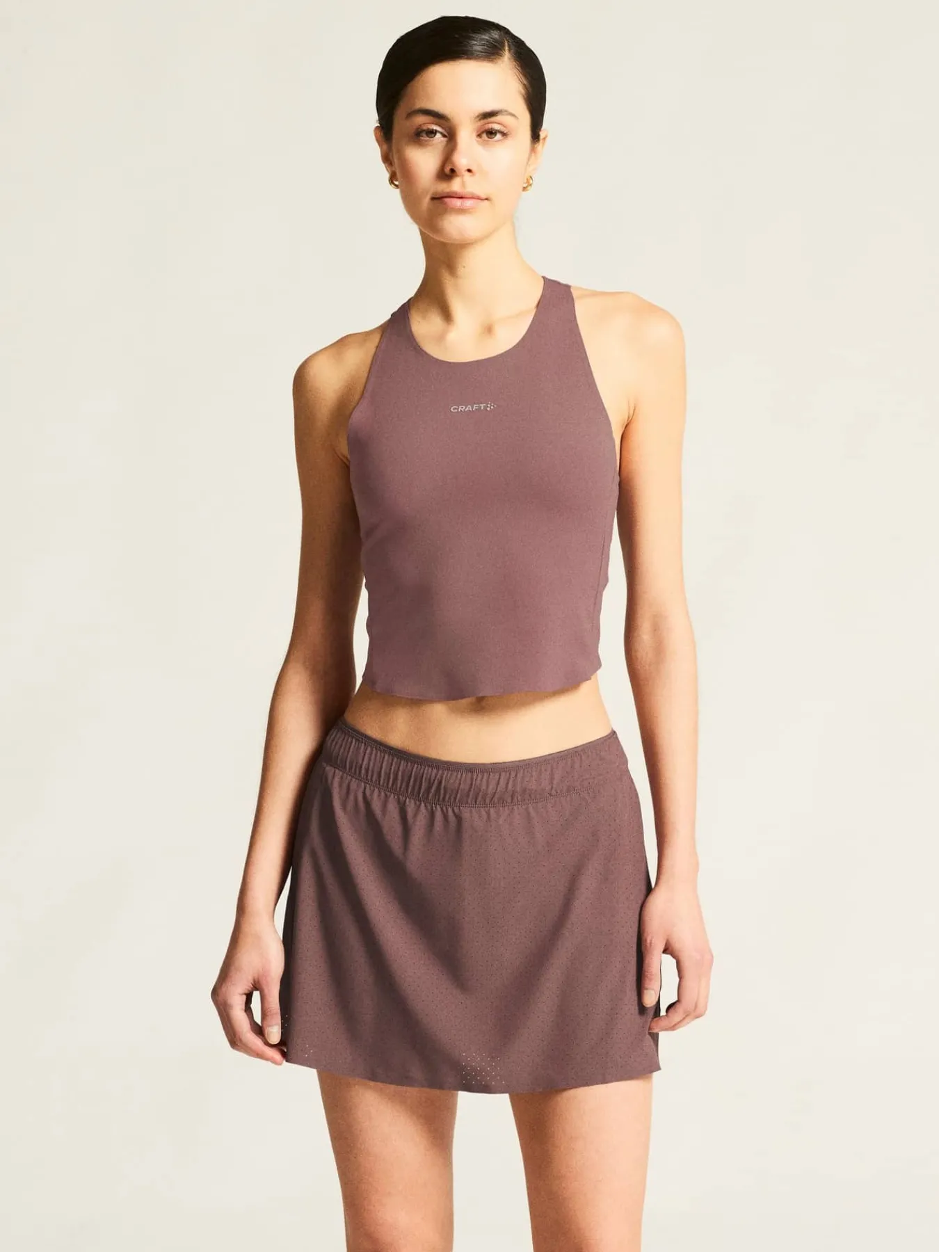 Craft Sportswear Linnen^Hypervent Cropped pocket Singlet W Flint