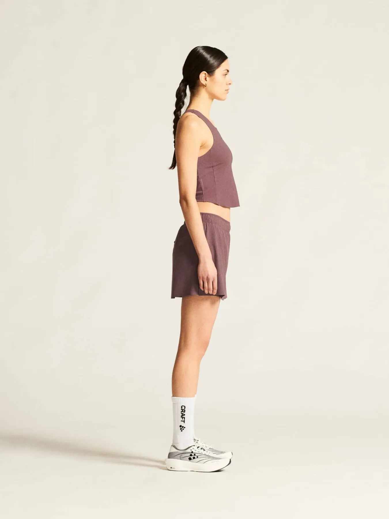 Craft Sportswear Linnen^Hypervent Cropped pocket Singlet W Flint