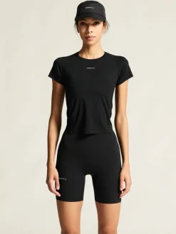 Craft Sportswear T-Shirts & Tröjor^Hypervent Cropped Tee W Black