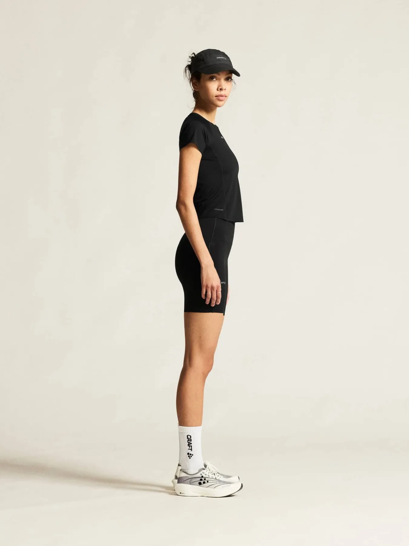 Craft Sportswear T-Shirts & Tröjor^Hypervent Cropped Tee W Black