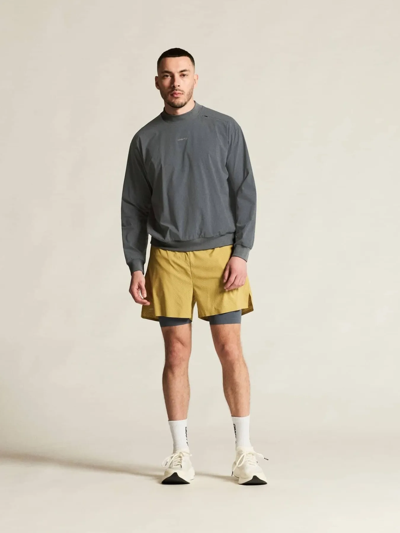Craft Sportswear Shorts^Hypervent 2-in-1 Shorts M Khaki