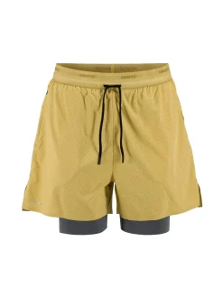 Craft Sportswear Shorts^Hypervent 2-in-1 Shorts M Khaki