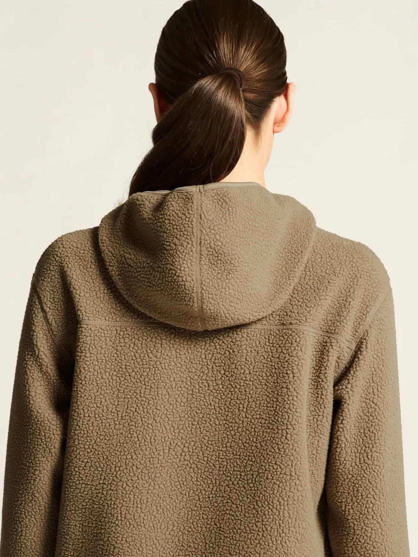 Craft Sportswear Mellanlager & Fleece|Mellanlager^Join Pile Fleece FZ Hood W Taupe