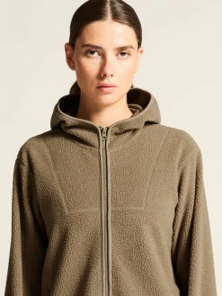 Craft Sportswear Mellanlager & Fleece|Mellanlager^Join Pile Fleece FZ Hood W Taupe