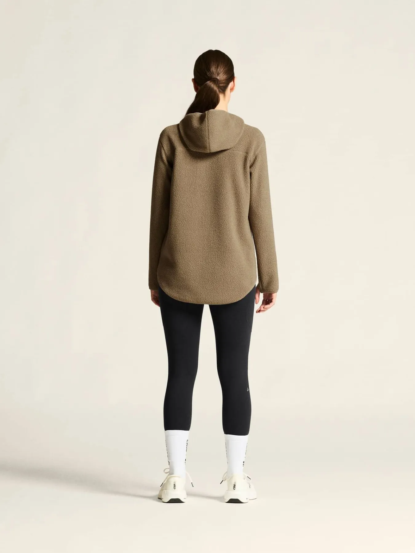Craft Sportswear Mellanlager & Fleece|Mellanlager^Join Pile Fleece FZ Hood W Taupe