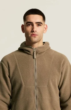 Craft Sportswear Mellanlager^Join Pile Fleece FZ Hood M Taupe