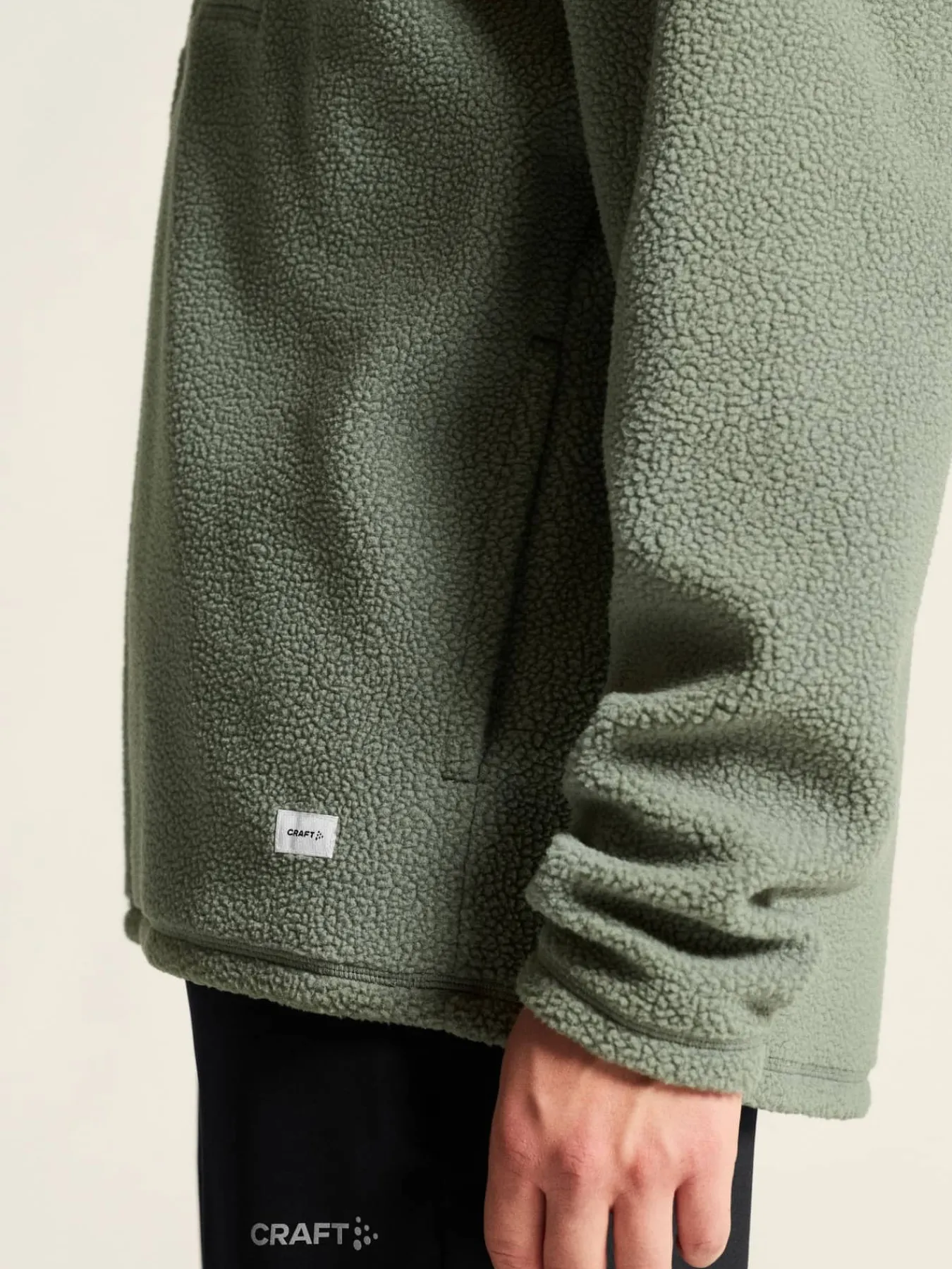 Craft Sportswear Mellanlager^Join Pile Fleece HZ M Leaf
