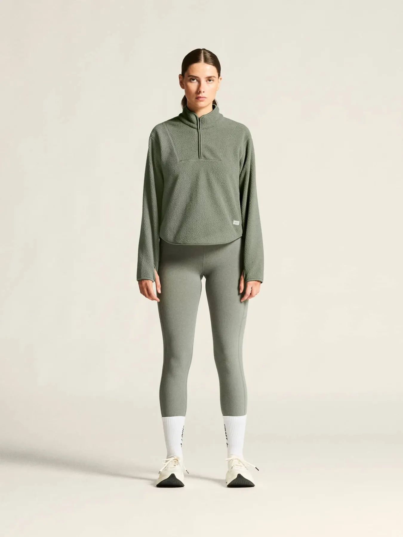 Craft Sportswear Mellanlager & Fleece|Mellanlager^Join Pile Fleece HZ W Leaf