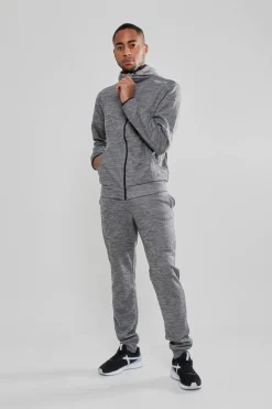 Craft Sportswear Hoodies & Sweatshirts^Leisure Full Zip Hood M Darkgrey melange