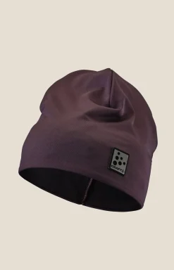 Craft Sportswear Kepsar & Mössor|Längdskidor^Microfleece ponytail Hat Dk Plum