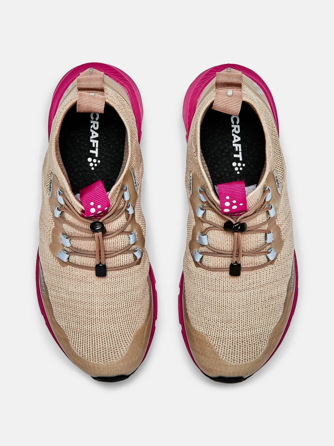 Craft Sportswear Promenadskor^Nordic Fuseknit Mid W Ecru- Roxo