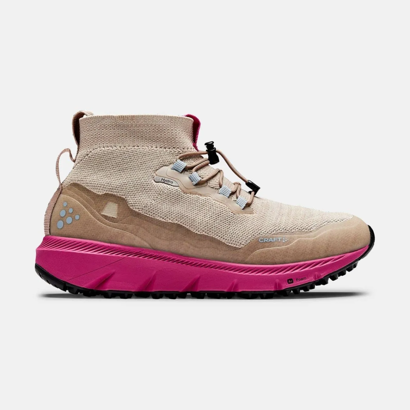 Craft Sportswear Promenadskor^Nordic Fuseknit Mid W Ecru- Roxo