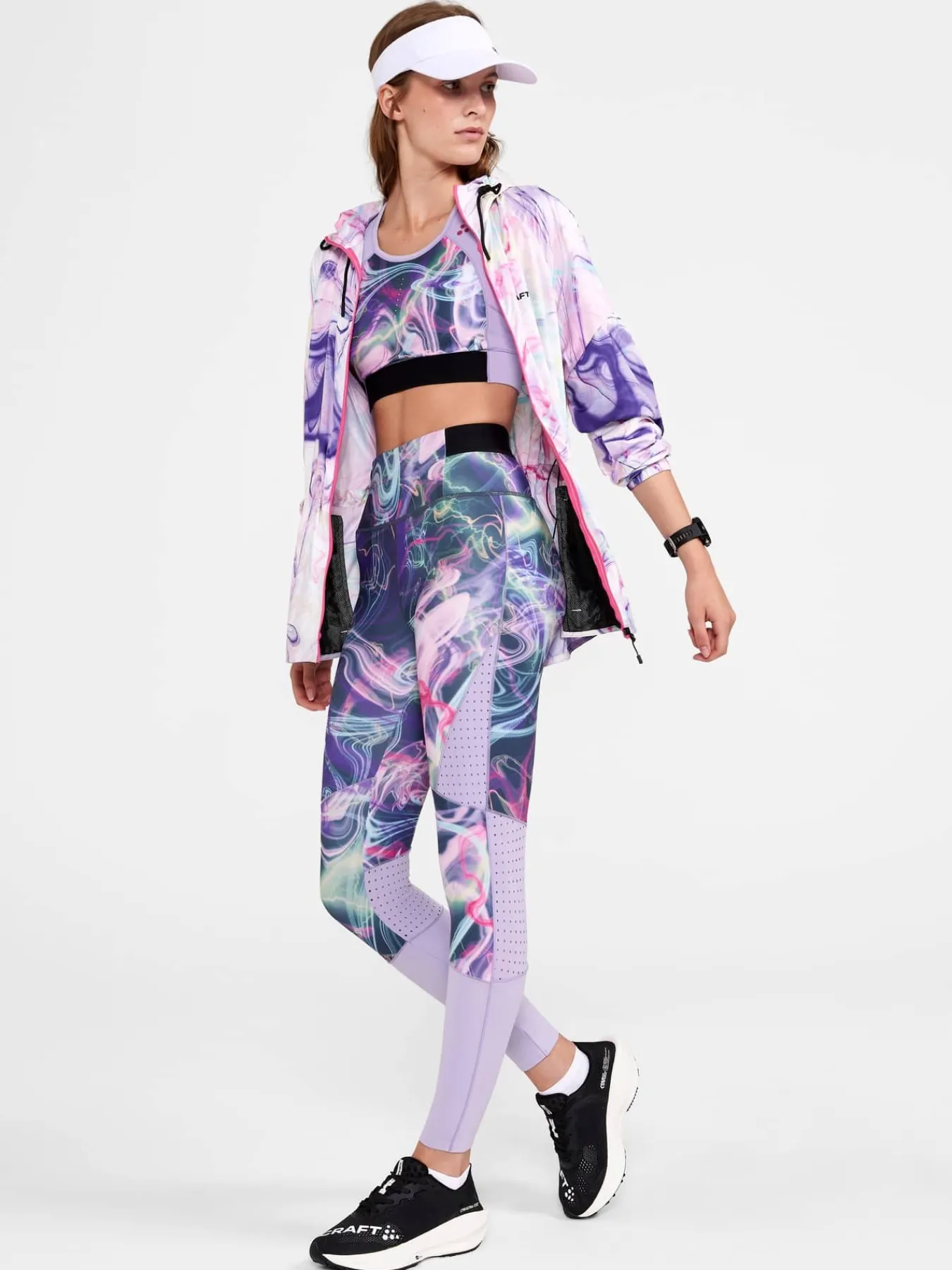 Craft Sportswear Tights|Träning^PRO CHARGE Blocked Tights W Lavender-Print