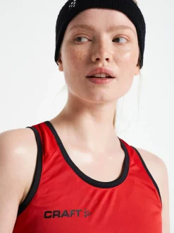 Craft Sportswear Linnen|Padel^PRO Control Impact Singlet W Bright Red/Black