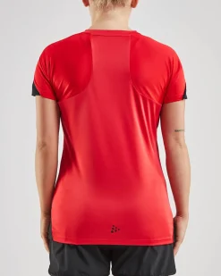 Craft Sportswear Padel|Teamwear^PRO Control Impact Ss Tee W Bright Red/Black