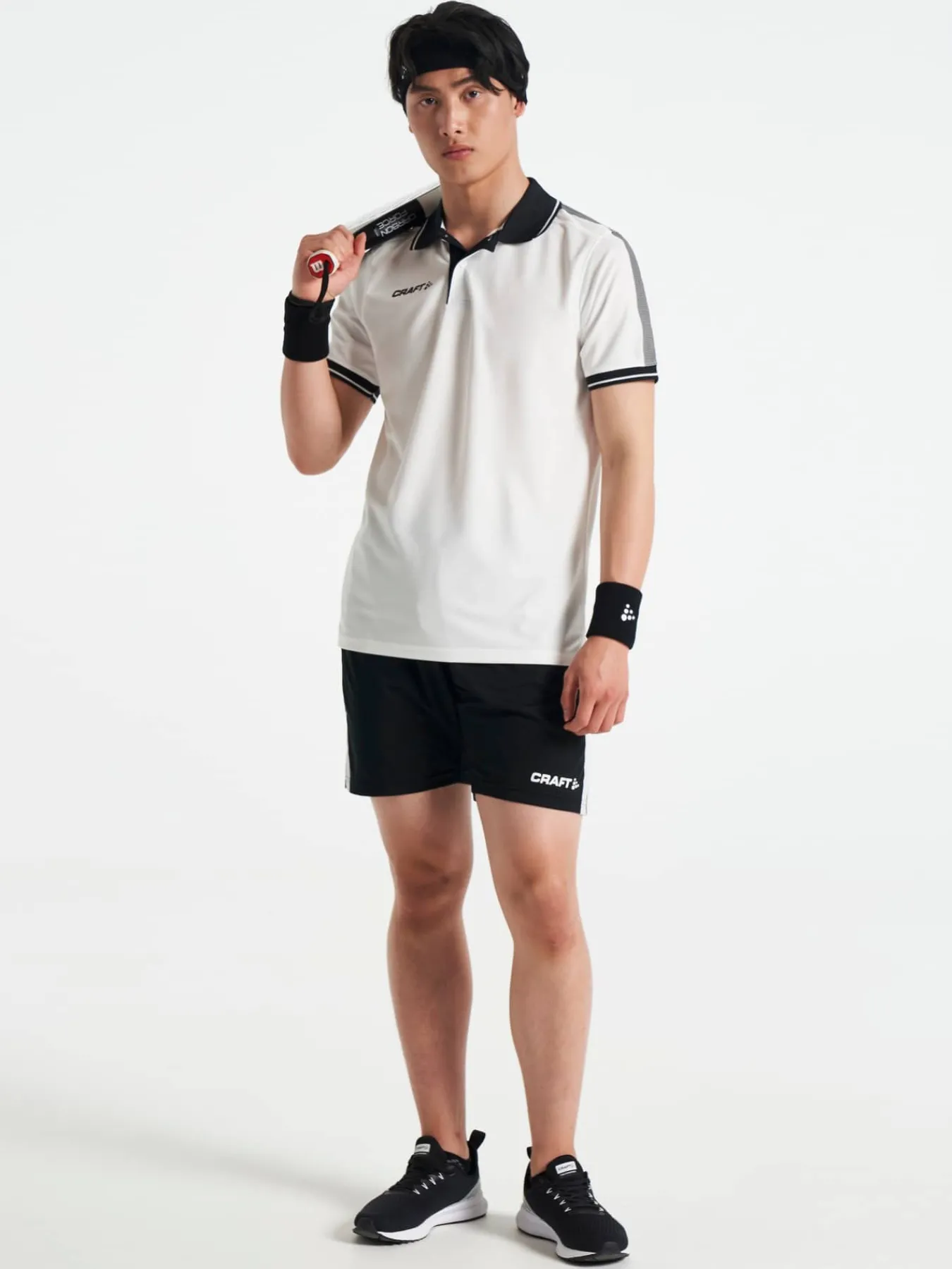 Craft Sportswear T-Shirts & Tröjor|Träning^Pro Control Poloshirt M White/Black