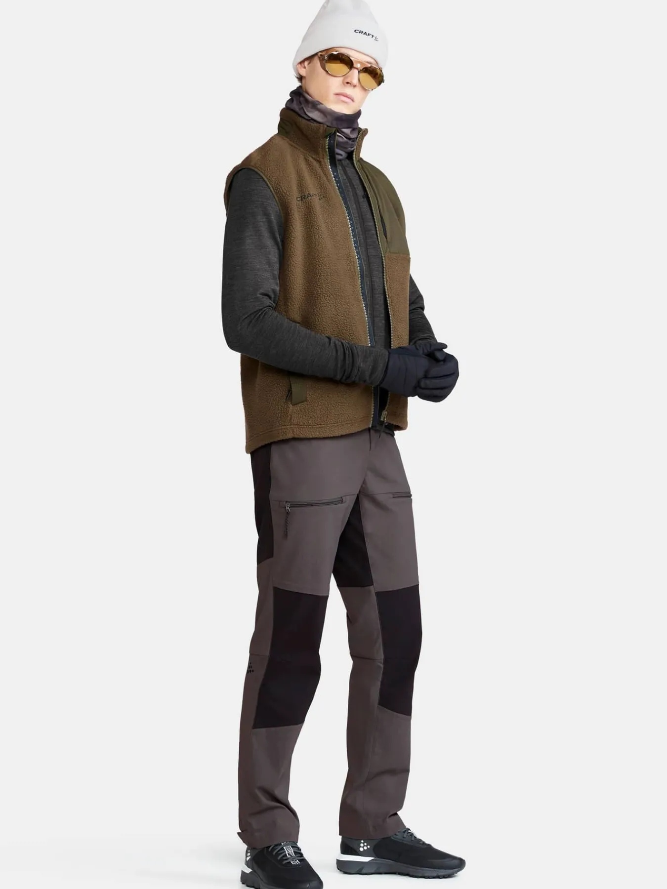 Craft Sportswear Mellanlager & Fleece|Mellanlager^PRO Explore Wool Midlayer M Black Melange