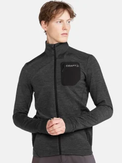 Craft Sportswear Mellanlager & Fleece|Mellanlager^PRO Explore Wool Midlayer M Black Melange