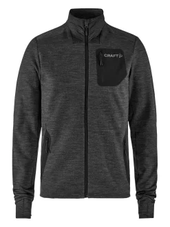 Craft Sportswear Mellanlager & Fleece|Mellanlager^PRO Explore Wool Midlayer M Black Melange