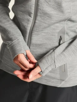 Craft Sportswear Mellanlager & Fleece|Mellanlager^PRO Explore Wool Midlayer W Grey Melange