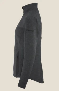 Craft Sportswear Mellanlager & Fleece|Mellanlager^PRO Explore Wool Midlayer W Black Melange