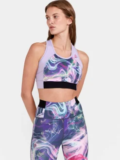 Craft Sportswear Linnen|Träning^PRO HiT Blocked Sport Top W Lavender-Print