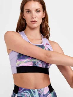 Craft Sportswear Linnen|Träning^PRO HiT Blocked Sport Top W Lavender-Print