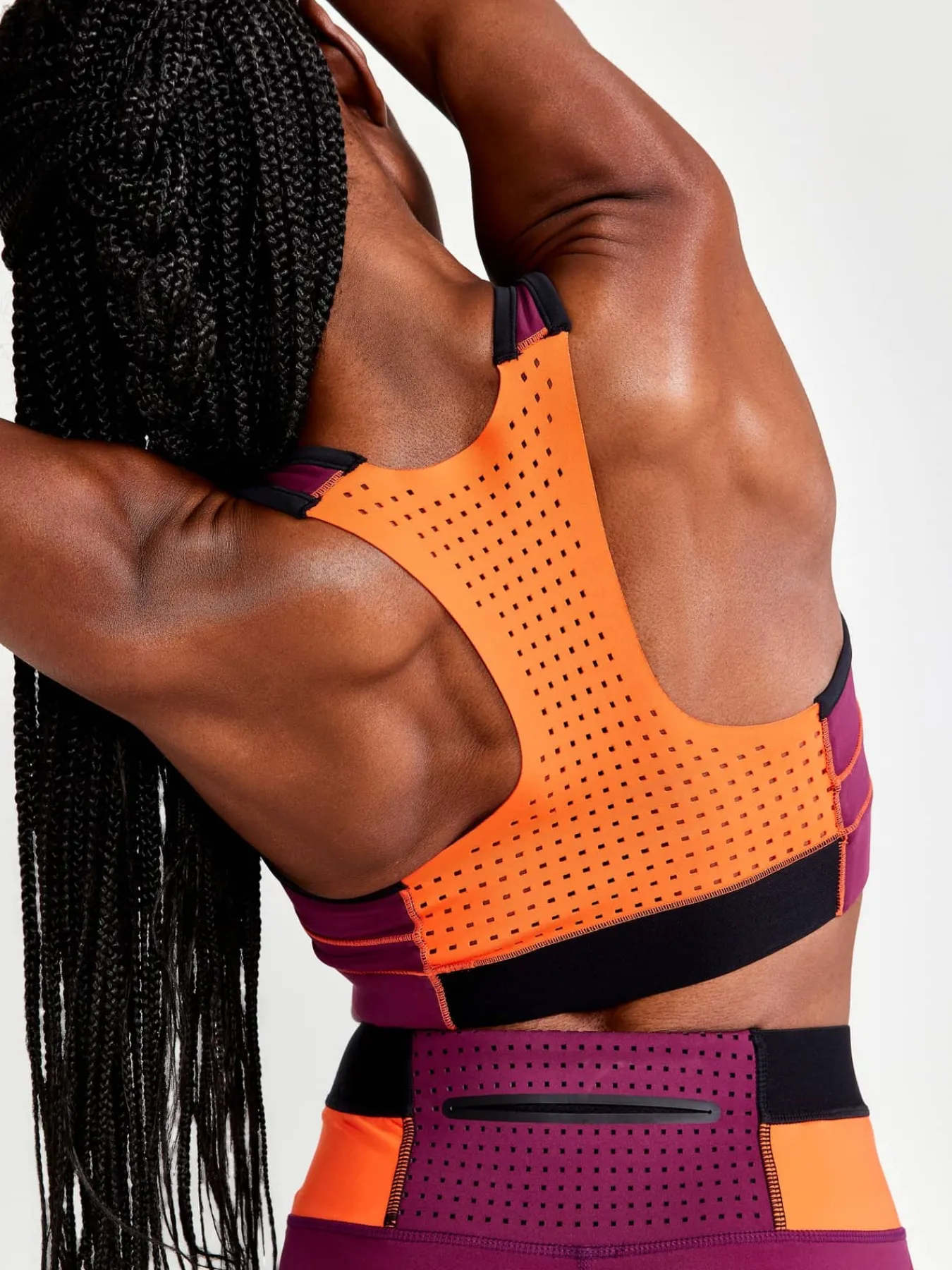 Craft Sportswear Linnen|Träning^PRO HiT Blocked Sport Top W Burgundy-Bleikur