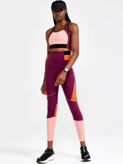 Craft Sportswear Linnen|Träning^PRO HiT Blocked Sport Top W Burgundy-Bleikur