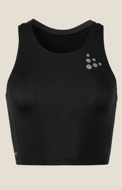 Craft Sportswear Linnen^PRO Hypervent Cropped Top 2 W Black